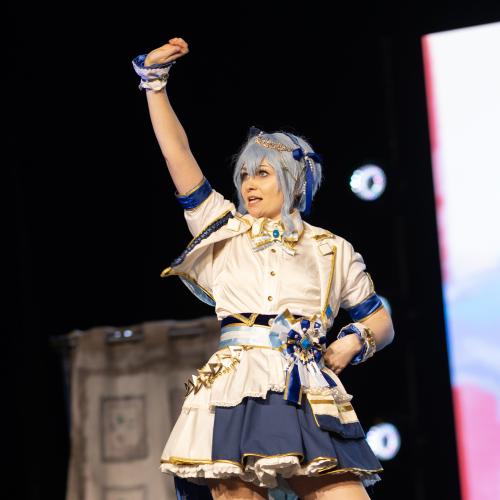 Hoshimachi Suisei from Hololive
Cosplayer: Hanah FCRP
https://www.instagram.com/hanah_fcrp/